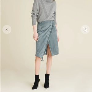 Veronica Beard Suede Midi Skirt